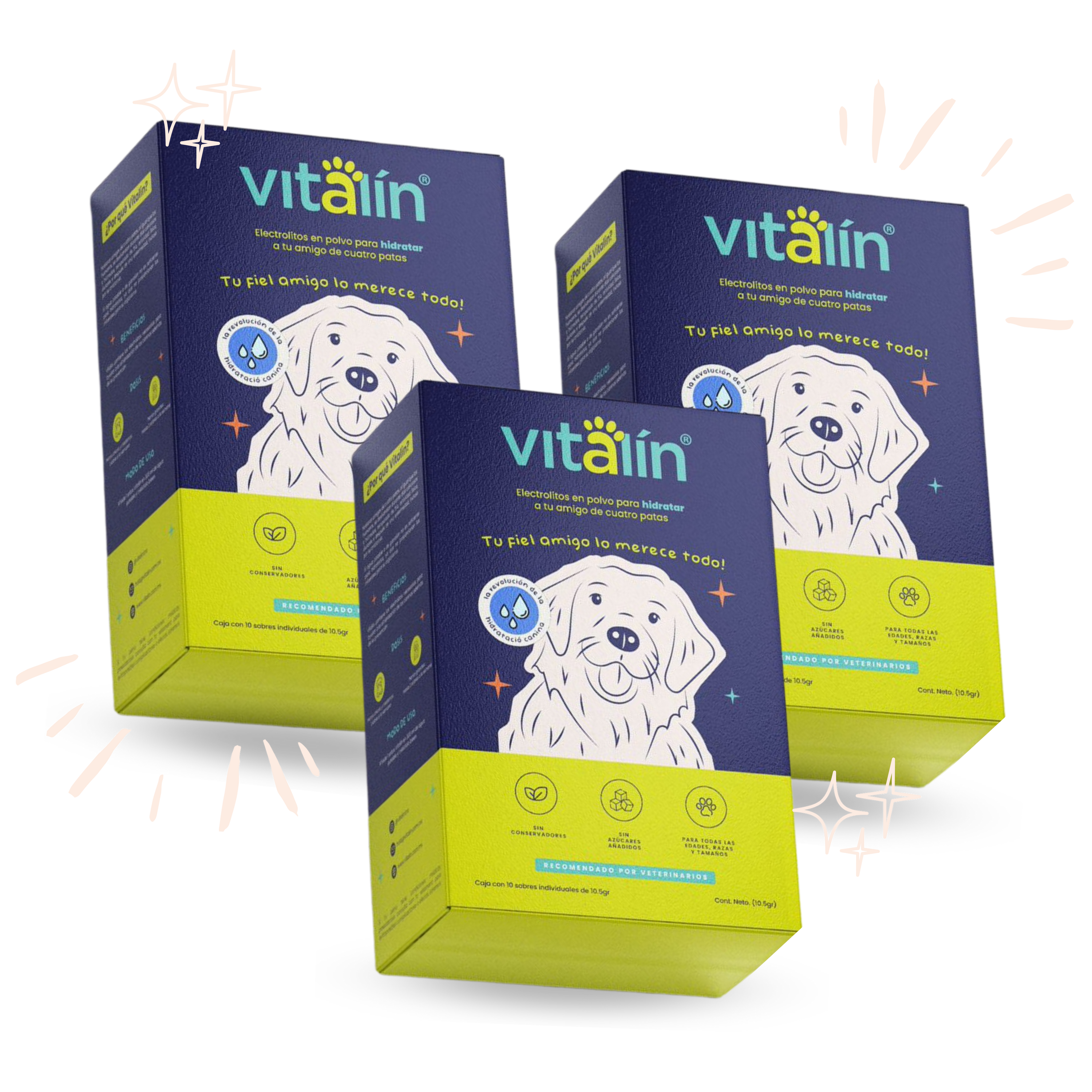 Electrolitos para perros - Kit Vitalín Pro (3 cajas)