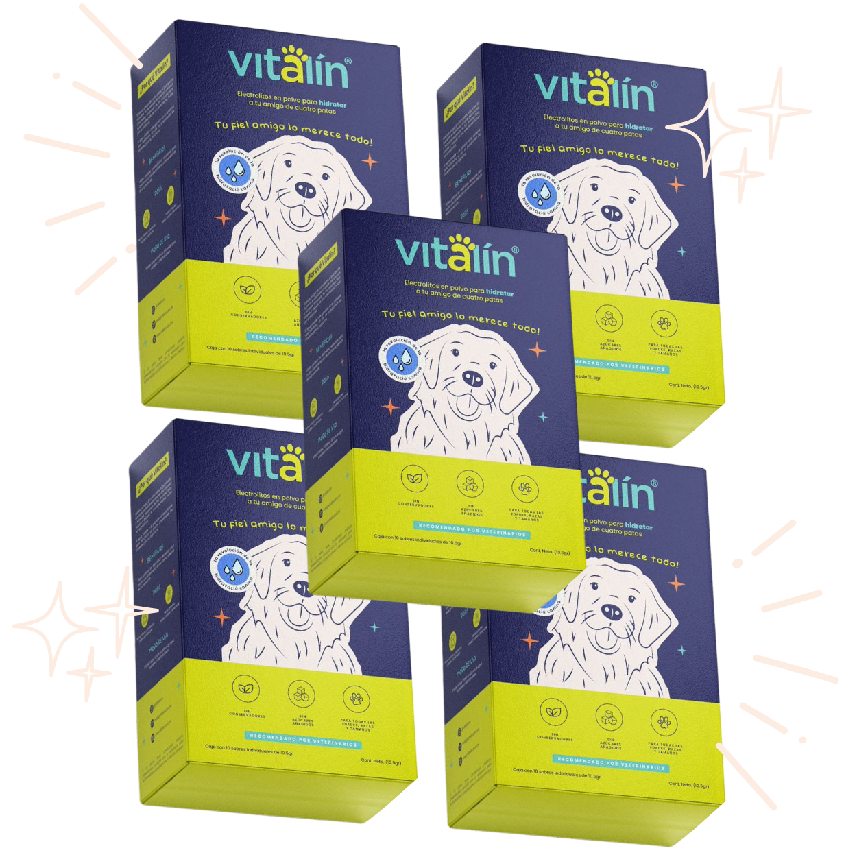 Electrolitos para perros - Kit Vitalín Distribuidores (5 cajas)